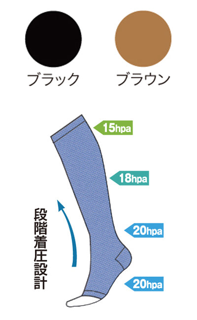 着圧機能サポーター 2枚入 / 8090 ブラウン (2)