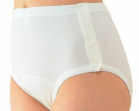 ワンタッチ肌着 婦人用ショーツ 両横下開き / No.57 L オフホワイト (1)