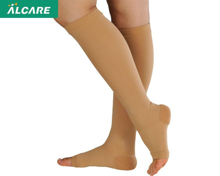 アンシルク・3 ハイソックス つま先なし 2枚1組 / 18622 L ライトブラウン (1)
