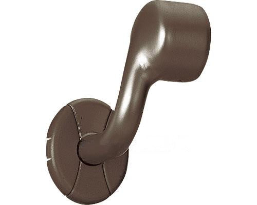φ32 横受エンドブラケット 左用 / 040-1360 ブラウン BE-10LB (1)