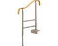 安寿 上がりかまち用手すり S-650L L型 / 531-012 ベージュ (1)