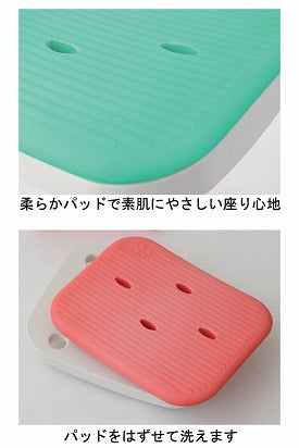 コンパクトバスチェア 背なし / BC-01N-PI ピンク (2)