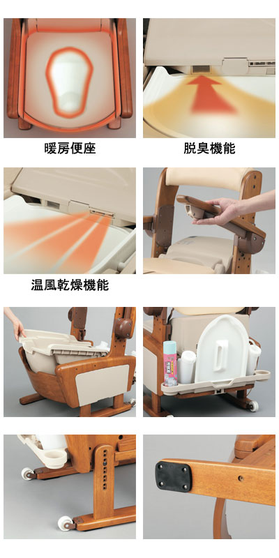 安寿 家具調トイレAR-SA1 シャワピタ はねあげL / 533-814 (3)