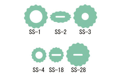 シリコンスポンジハンドル 90mm / SS-4 2個入 (2)