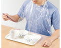 使い捨て食事用エプロンポケット付 透明 / 73740 60枚入 (1)