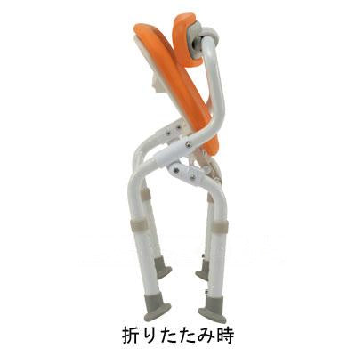 シャワーチェア［ユクリア］コンパクト腰当付おりたたみN / PN-L40921BR モカブラウン (2)