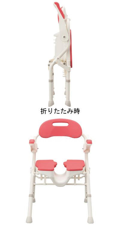 安寿 折りたたみシャワーベンチ HPフィット / 536-071 ブルー (2)