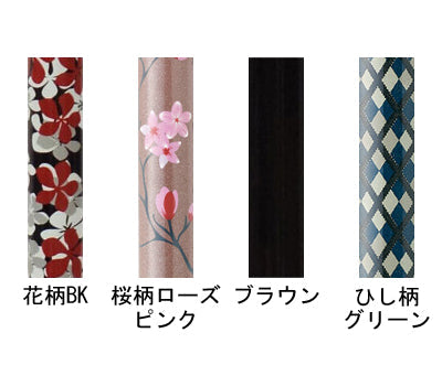 アルミMIX四点可動式スモールタイプ 75MA / 75MA-F2 花柄BK (2)