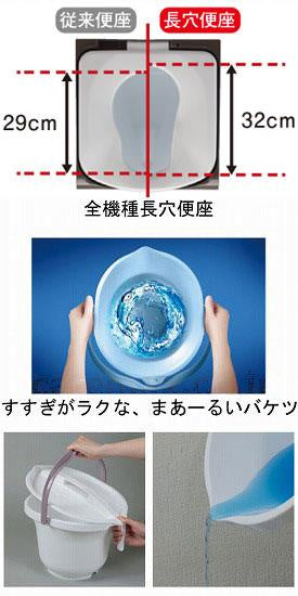 家具調トイレ コンパクト / PN-L23206 プラスチック便座 (2)