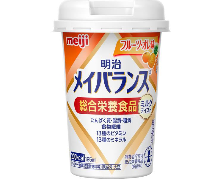 明治 メイバランスMiniカップ フルーツ・オレ味 / 125mL（バラ単位） (1)