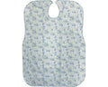 大人用食事用エプロン / 070-560025-00 花柄サックス (1)