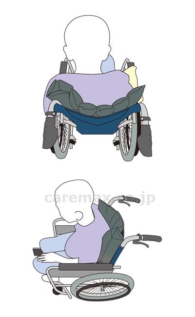 ジャバラ背あて車椅子用クッション 業務用 / JBG-43 (2)