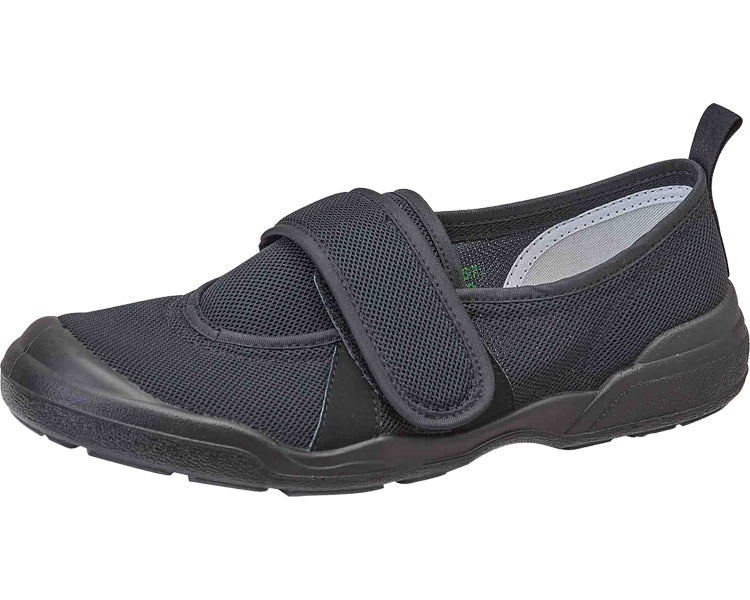 大人の上履き02 面ファスナータイプ 男女兼用 / 27.0cm ブラック (1)