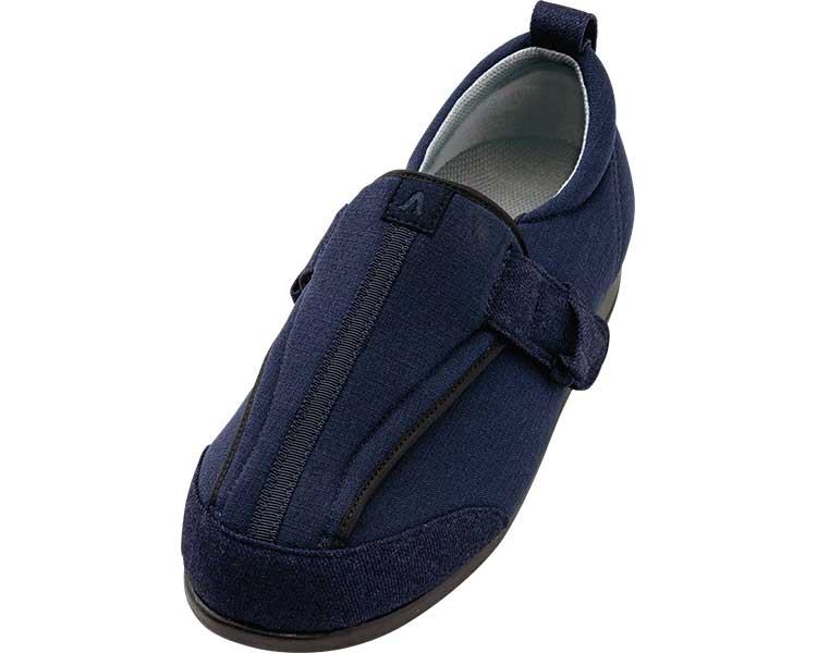 つま先ひろびろサポート 7058 7E / 5L ネイビー (1)