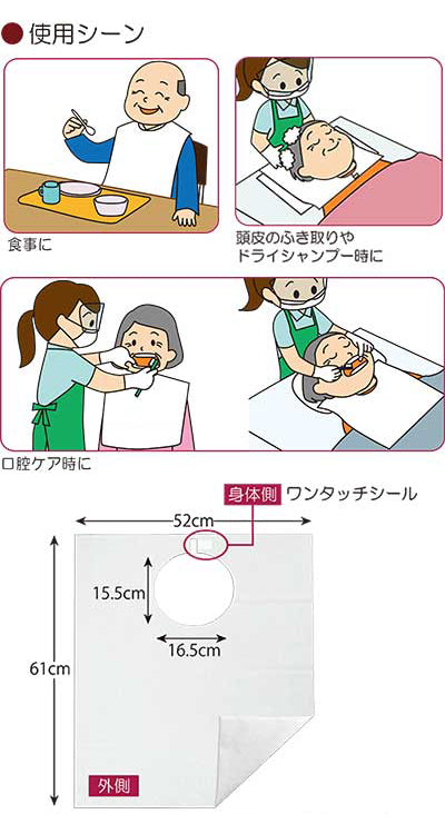 やわらか紙エプロン / 076374 10枚入 (3)
