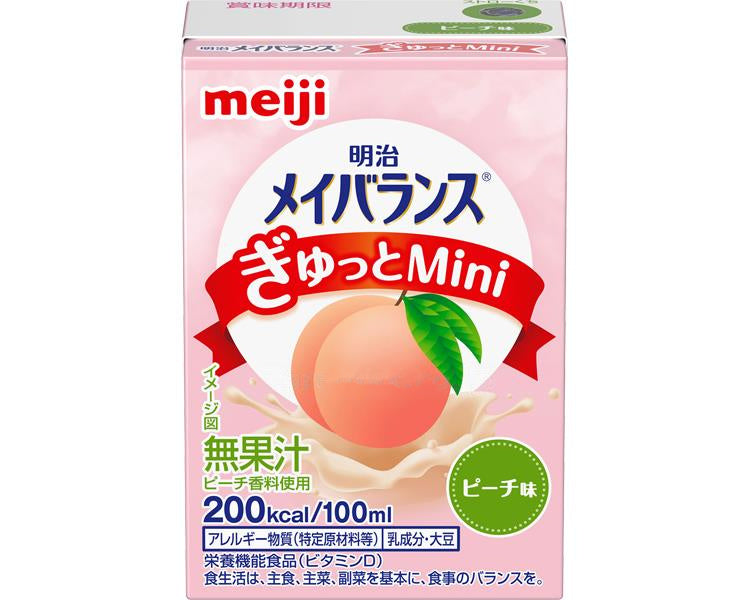 明治 メイバランスぎゅっとMini ピーチ味 / 100mL（バラ単位） (1)