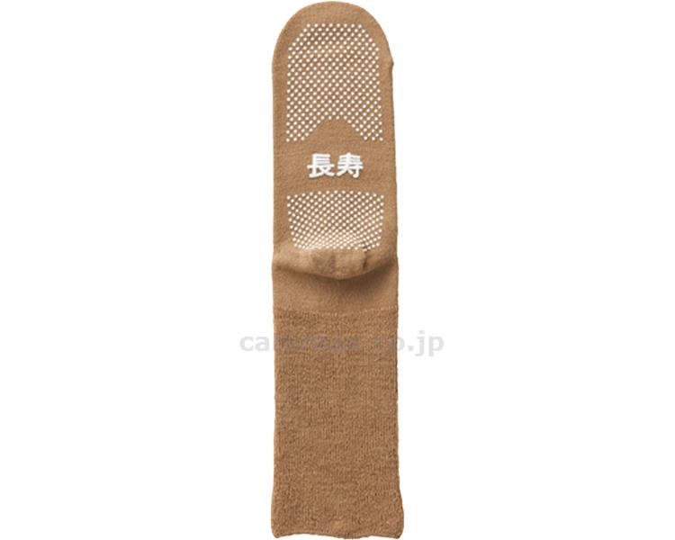 婦人ふくらはぎ楽らく長寿すべり止めソックス 秋冬用（毛混） / TJ390 ベージュ (1)