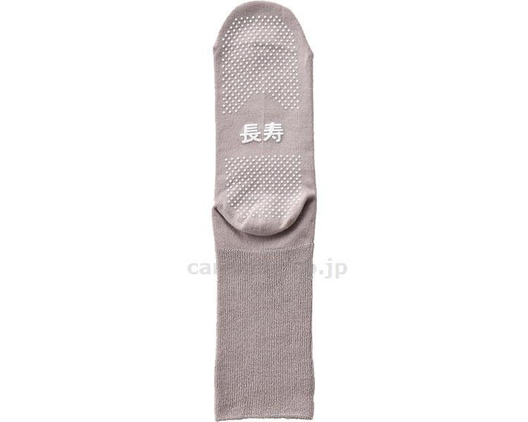婦人ふくらはぎ楽らく長寿すべり止めソックス 春夏用（綿混） / TJ395 ミドルグレー (1)