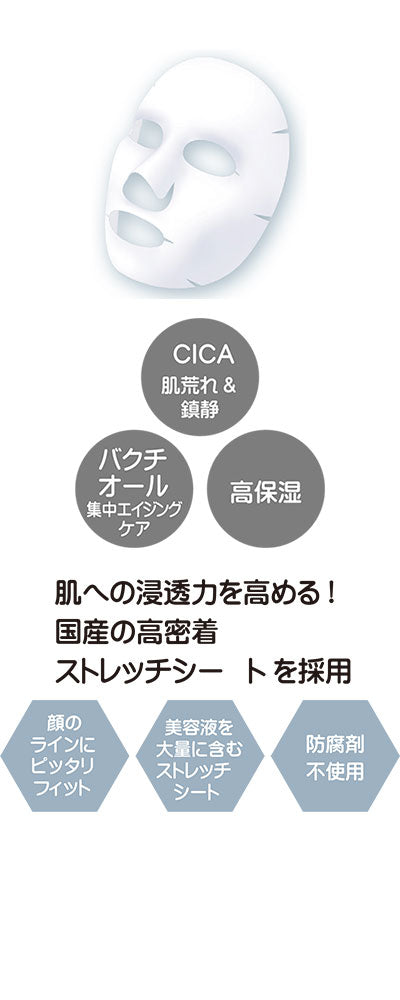 ヴィーガニアフェイスマスク / バクチオール＆CICA 10枚入 (2)
