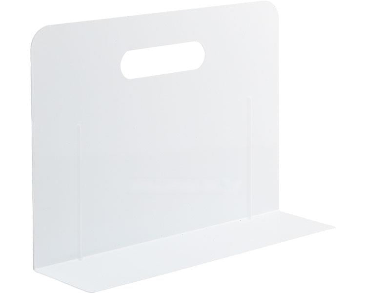 ブックエンド・ワイドタイプ マグネット付 / A7352-0 白 (1)