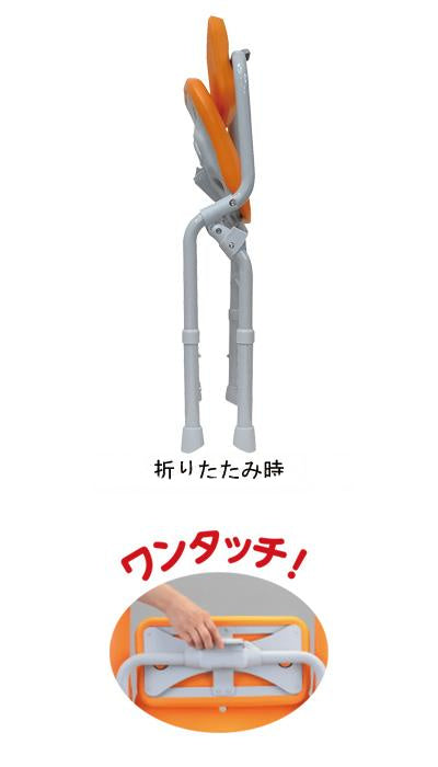 シャワーチェアAirミドルワンタッチ / PN-L42231BR モカブラウン (2)