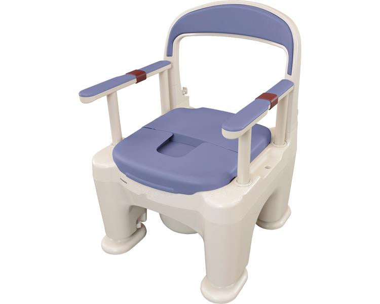 ポータブルトイレ ラフィーネ 標準プラスチック便座タイプ / PN-L30200A ハーモニーブルー (1)