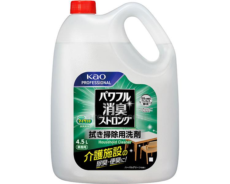 パワフル消臭ストロング 拭き掃除用洗剤 業務用 / 4.5L ハーバルグリーンの香り (1)