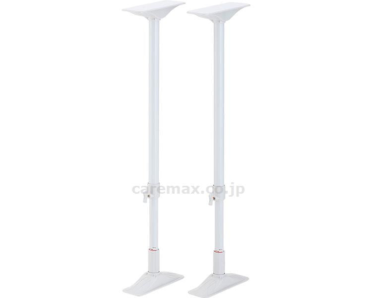 家具転倒防止突っ張り棒 2本組 / REQ-65 ホワイト 高さ65～100cm (1)