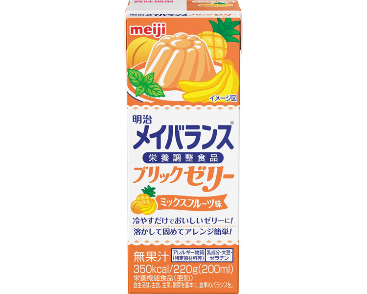 メイバランスブリックゼリー ミックスフルーツ / 220g×24個（ケース単位） (1)
